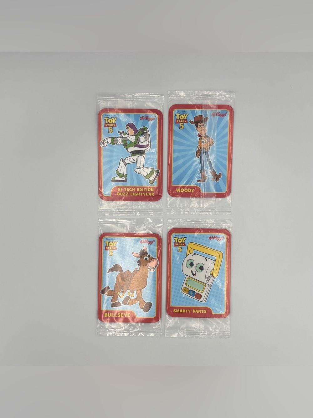 Toy Story 5 Kelloggs Trading Cards 5/9 Toy Lot- Buzz Lightyear Woody Bullseye